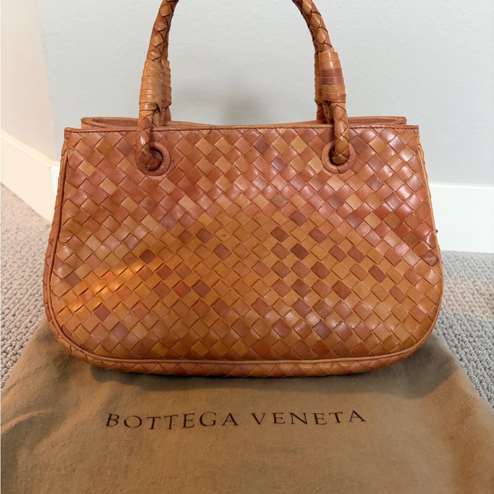 Bottega Veneta Brown Woven Shoulder Bag
